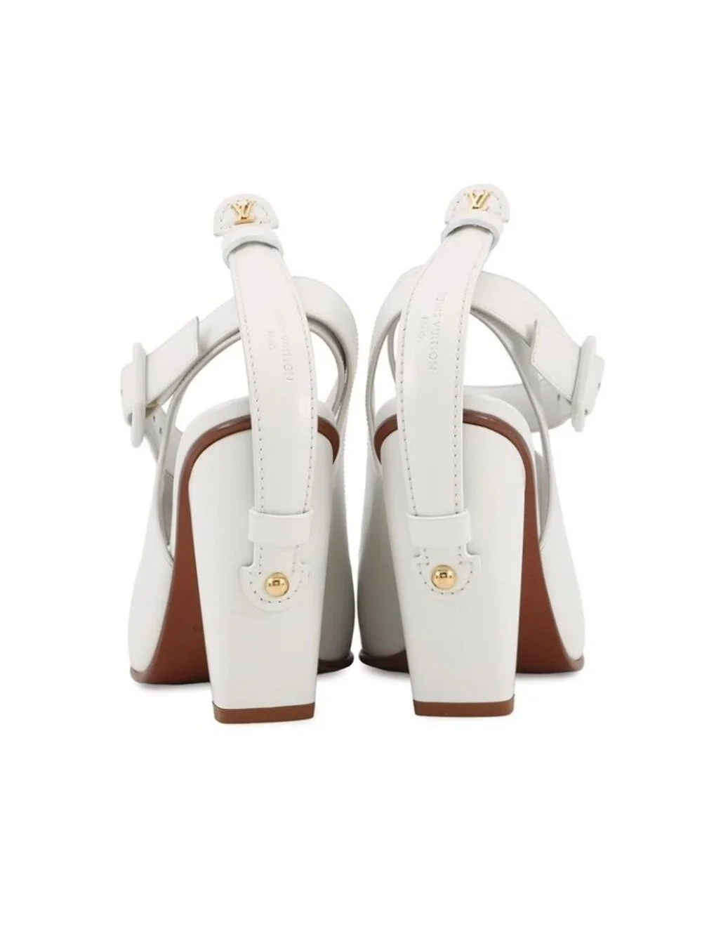 Louis Vuitton Sandals Leather Trinity Heel - Picture 3 of 10